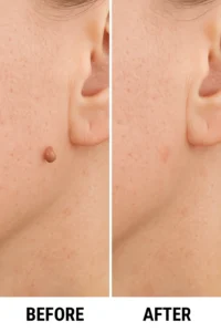 Skin tags removal Greater London (Bromley) before and after