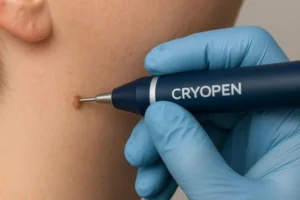 Person receiving skin tag removal Greater London (Bromley)