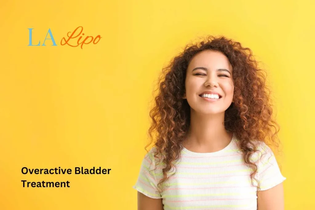 woman smiling about overactive bladder treatment Greater London (Bromley) solutions